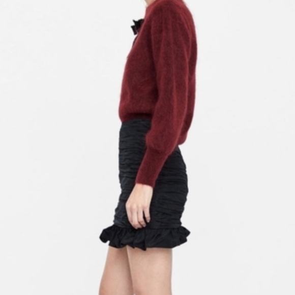 Zara DRAPED Mini Skirt - Picture 8 of 10